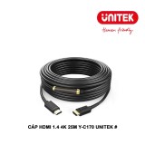 CÁP HDMI V1.4 4k HIỆU UNITEK YC170 - DÀI 25M